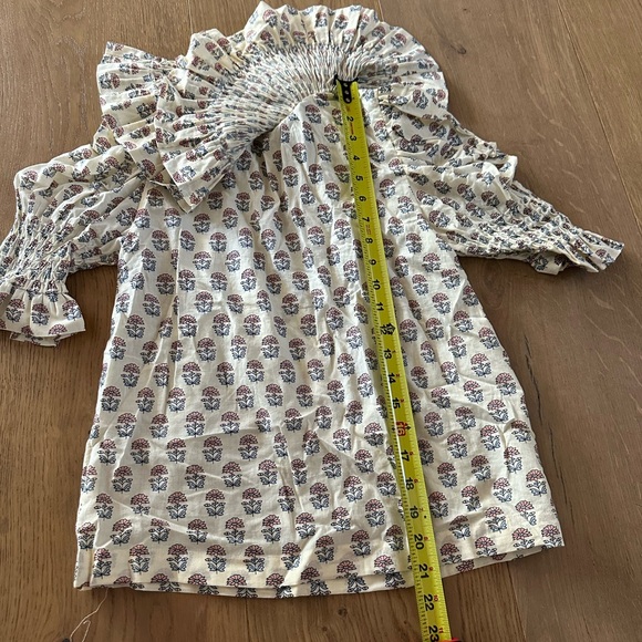 Andion block print bib accordion top for Easter - Picture 10 of 10